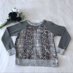 Seven7 Crewneck Sweatshirt Size Small Gray Y2K